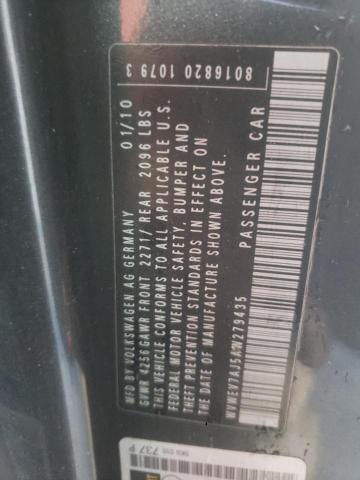 WVWEV7AJ5AW279435 - 2010 VOLKSWAGEN GTI გრაფიტი ფოტო 12