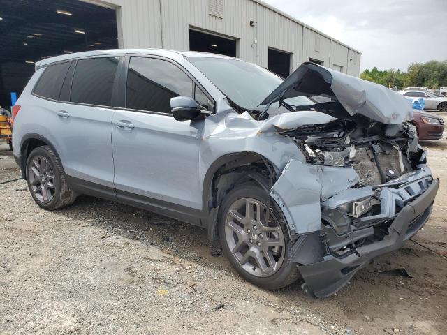 5FNYF7H55NB007030 - 2022 HONDA PASSPORT EXL GRAY photo 4