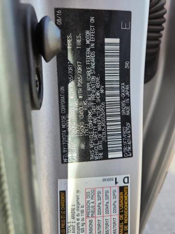 JTEBU5JR0G5369506 - 2016 TOYOTA 4RUNNER SR5/SR5 PREMIUM SILVER photo 13