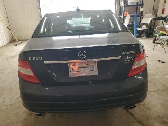 WDDGF8BBXBR133122 - 2011 MERCEDES-BENZ C 300 4MATIC BLACK photo 6