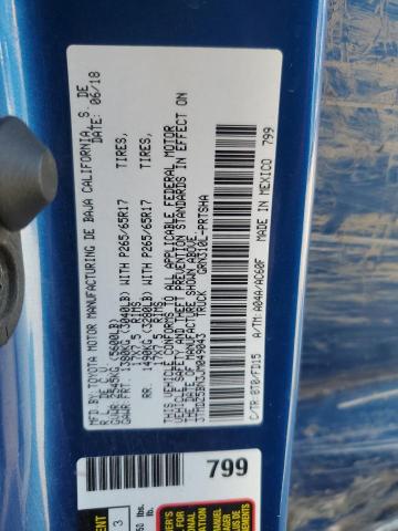 3TMDZ5BN3JM049043 - 2018 TOYOTA TACOMA DOUBLE CAB Mavi foto 12