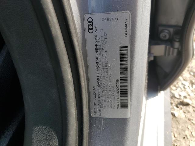 WAUGFAFC2GN007059 - 2016 AUDI A6 PREMIUM PLUS 银色 照片 12