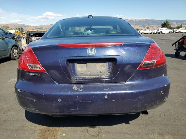 1HGCM72637A006649 - 2007 HONDA ACCORD EX BLUE photo 6
