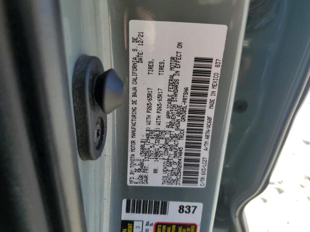 3TMCZ5AN2NM474045 - 2022 TOYOTA TACOMA DOUBLE CAB 灰色 照片 13