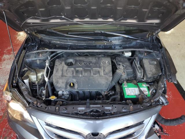 2T1BU4EE2CC904886 - 2012 TOYOTA COROLLA BASE Գրաֆիտ լուսանկար 11