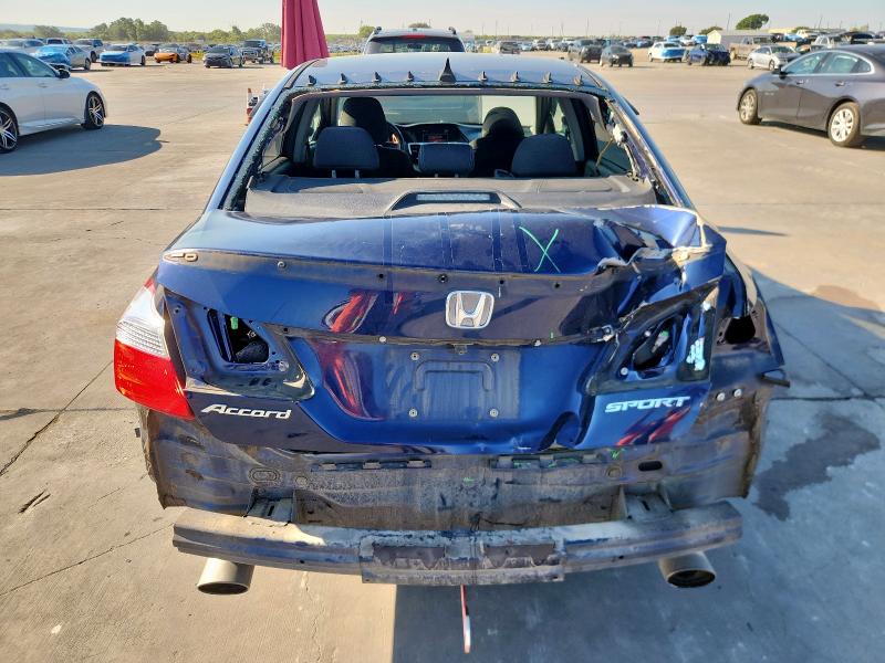 1HGCR2F58FA250074 - 2015 HONDA ACCORD SPORT BLUE photo 6