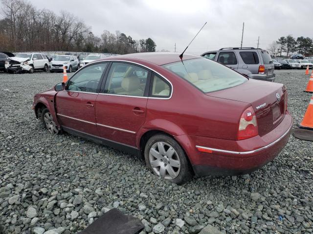 WVWRH63B43P039881 - 2003 VOLKSWAGEN PASSAT GLX Bordo foto 2