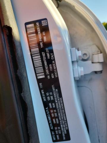 ZARFAEDN9H7531927 - 2017 ALFA ROMEO GIULIA Q4 WHITE photo 12