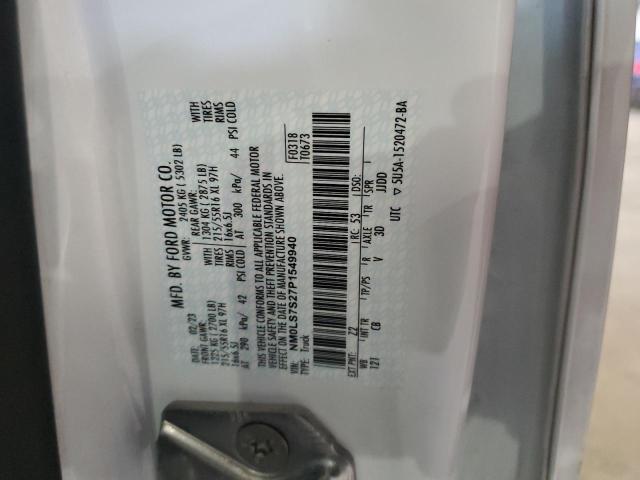 NM0LS7S27P1549940 - 2023 FORD TRANSIT CO XL WHITE photo 13