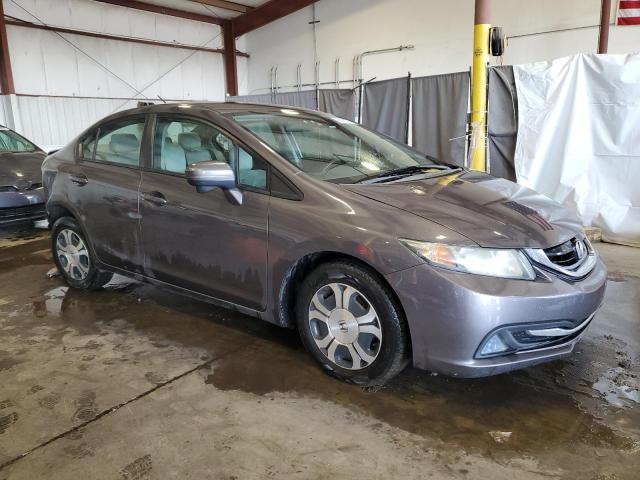 19XFB4F2XFE002231 - 2015 HONDA CIVIC HYBRID GRAY photo 4