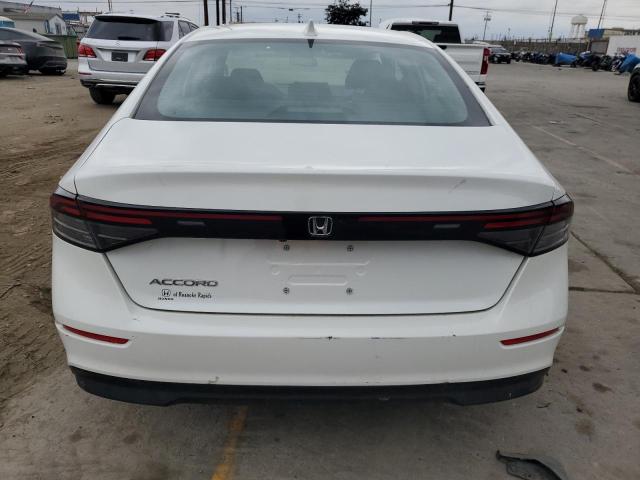1HGCY1F21SA002701 - 2025 HONDA ACCORD LX WHITE photo 6