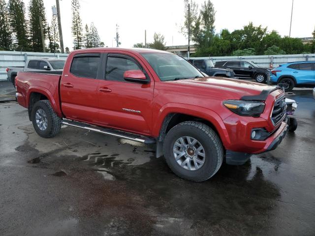 5TFAZ5CN0JX056284 - 2018 TOYOTA TACOMA DOUBLE CAB Червоний фото 4