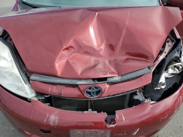 5TDYK4CC1AS342159 - 2010 TOYOTA SIENNA XLE RED photo 12