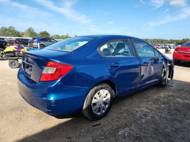2HGFB2F51CH544723 - 2012 HONDA CIVIC LX BLUE photo 3