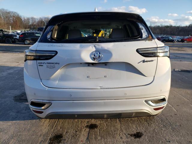 LRBFZSR42MD119912 - 2021 BUICK ENVISION AVENIR WHITE photo 6
