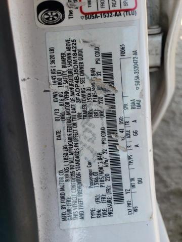 3FADP4BJ5DM184225 - 2013 FORD FIESTA SE WHITE photo 12