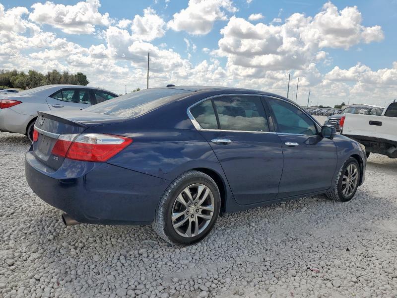 1HGCR3F83FA007773 - 2015 HONDA ACCORD EXL BLUE photo 3