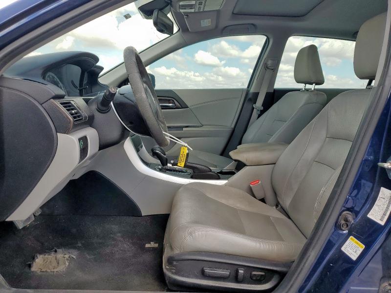 1HGCR3F83FA007773 - 2015 HONDA ACCORD EXL BLUE photo 7