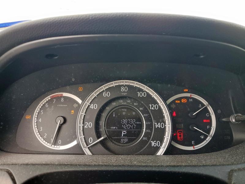 1HGCR3F83FA007773 - 2015 HONDA ACCORD EXL BLUE photo 9