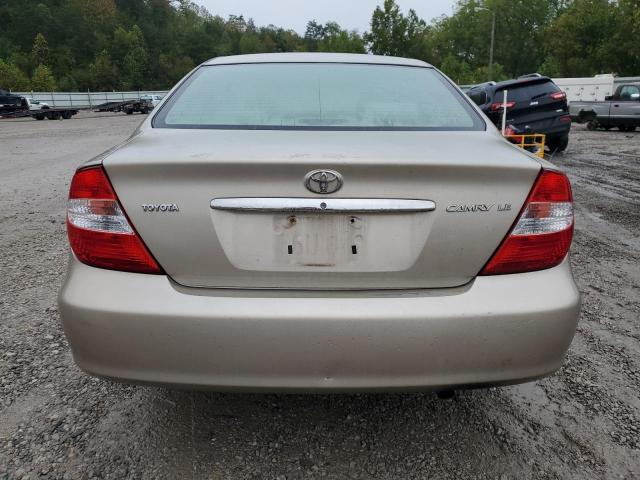 4T1BE32K84U290251 - 2004 TOYOTA CAMRY LE GOLD photo 6