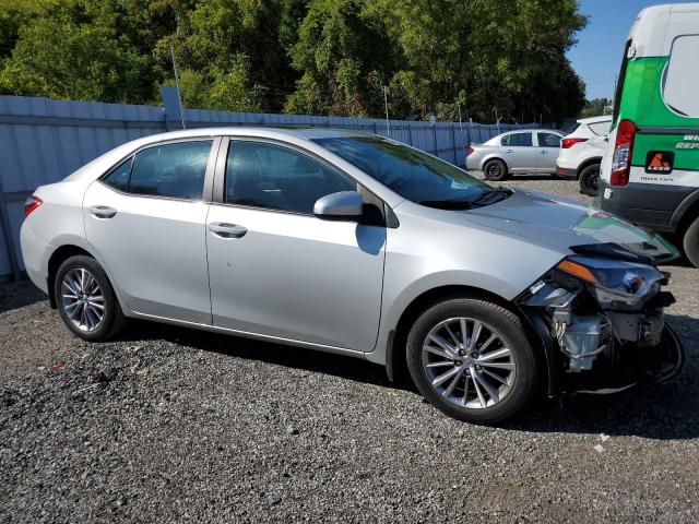 2T1BURHE1EC071173 - 2014 TOYOTA COROLLA L SILVER photo 4