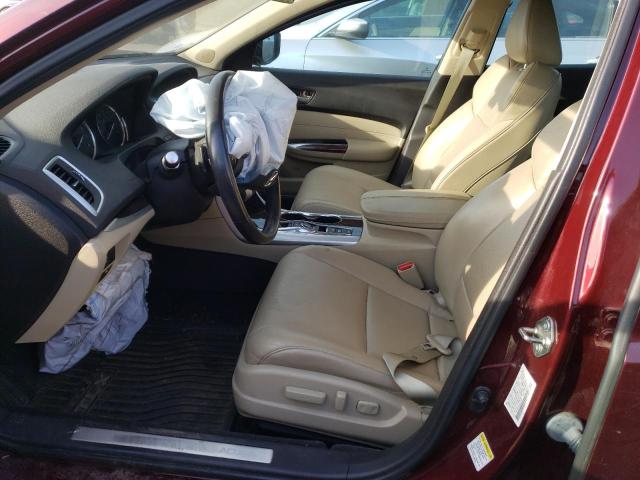 19UUB3F54GA003344 - 2016 ACURA TLX TECH BURGUNDY photo 7