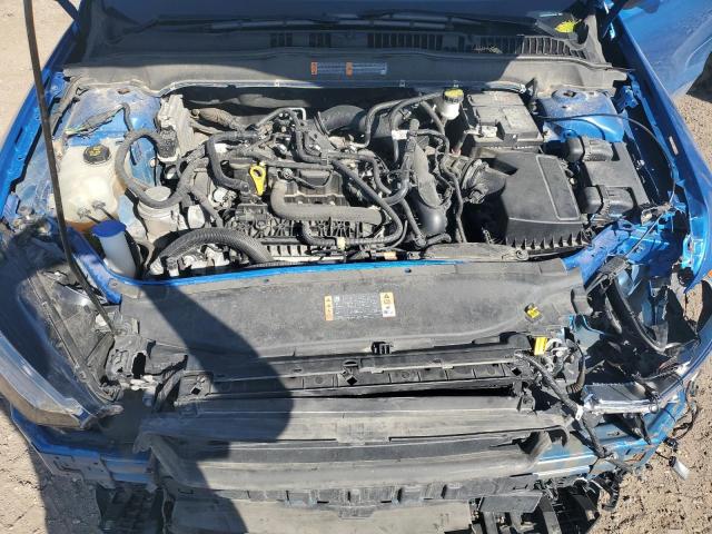 3FA6P0HD0LR167675 - 2020 FORD FUSION SE BLUE photo 11