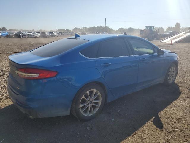 3FA6P0HD0LR167675 - 2020 FORD FUSION SE BLUE photo 3
