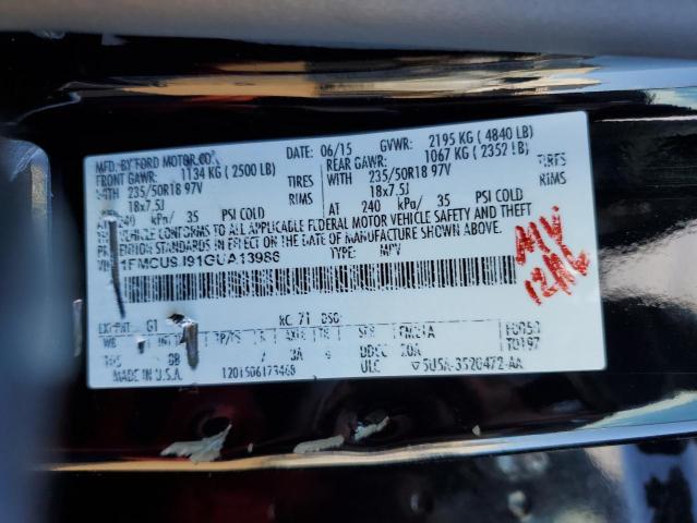 1FMCU9J91GUA13986 - 2016 FORD ESCAPE TITANIUM 黑色 照片 13