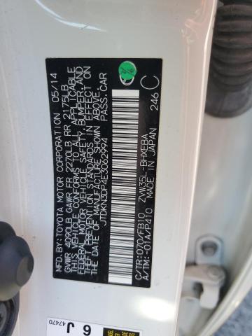 JTDKN3DP4E3062994 - 2014 TOYOTA PRIUS PLUG Blanco foto 12