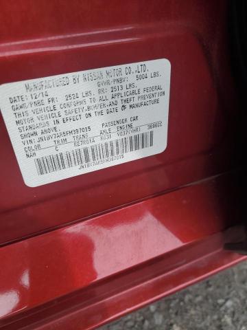 JN1BV7AR5FM397015 - 2015 INFINITI Q50 BASE RED photo 13