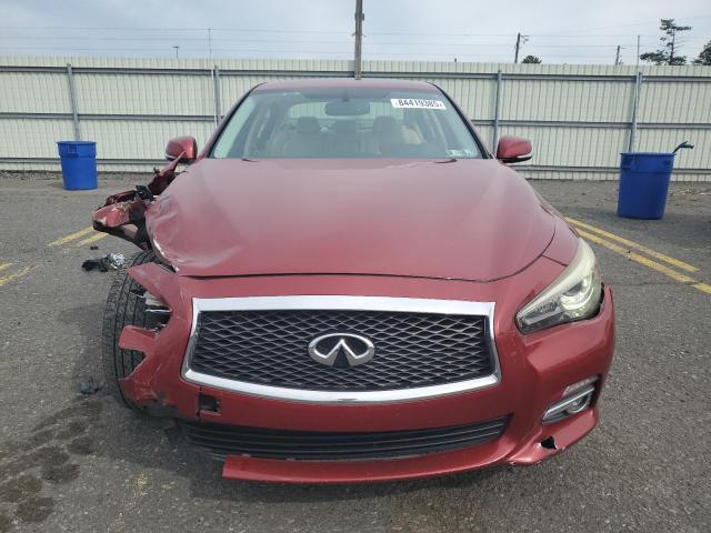 JN1BV7AR5FM397015 - 2015 INFINITI Q50 BASE RED photo 5