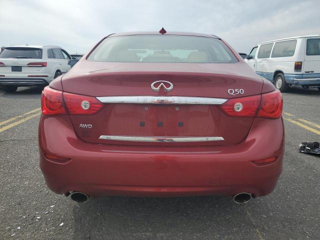JN1BV7AR5FM397015 - 2015 INFINITI Q50 BASE RED photo 6