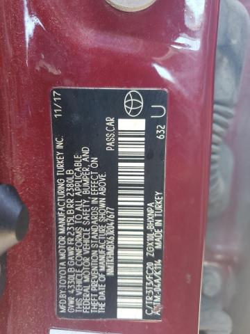 NMTKHMBX6JR047677 - 2018 TOYOTA C-HR XLE Rot Foto 12