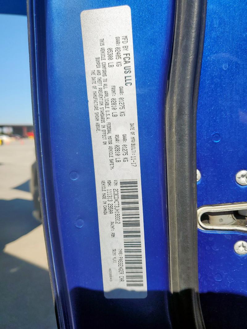 2C3CDXCT3JH193312 - 2018 DODGE CHARGER R/T 黑色 照片 12