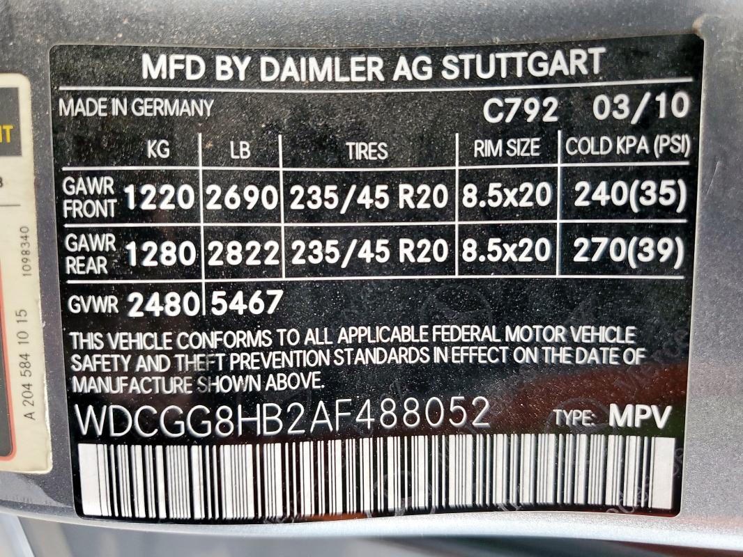 WDCGG8HB2AF488052 - 2010 MERCEDES-BENZ GLK 350 4MATIC SILVER photo 13