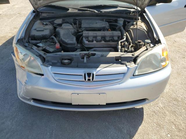 1HGES16521L064020 - 2001 HONDA CIVIC LX GRAY photo 11