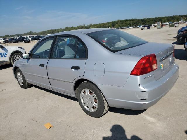 1HGES16521L064020 - 2001 HONDA CIVIC LX GRAY photo 2
