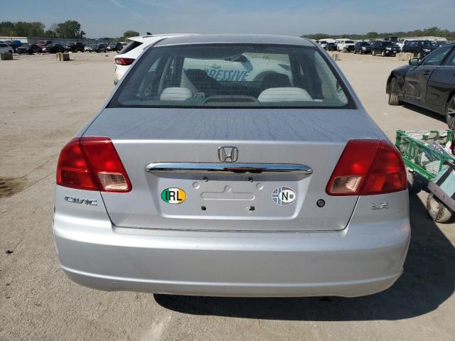 1HGES16521L064020 - 2001 HONDA CIVIC LX GRAY photo 6