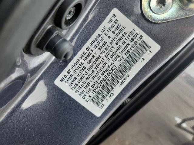 19XFC2F50JE043827 - 2018 HONDA CIVIC LX 灰色 照片 13