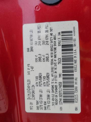 1D7HA18297S174858 - 2007 DODGE RAM 1500 ST BURGUNDY photo 13