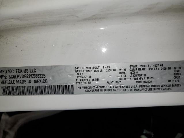 3C6LRVDG2PE588225 - 2023 RAM PROMASTER 2500 HIGH WHITE photo 13