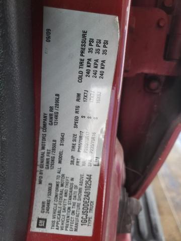 1GCJSDDE2A8102544 - 2010 CHEVROLET COLORADO LT BURGUNDY photo 12