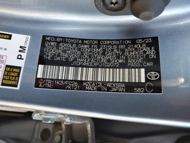 JTDP4MCEXPJ102072 - 2023 TOYOTA COROLLA SE Grafit foto 13