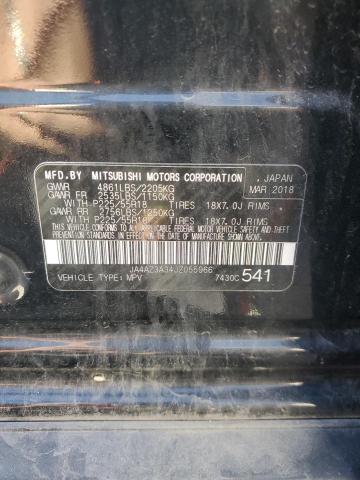 JA4AZ3A34JZ055966 - 2018 MITSUBISHI OUTLANDER SE შავი ფოტო 14