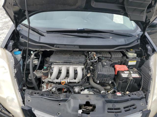 JHMGE8H48AC004303 - 2010 HONDA FIT SPORT BLACK photo 11