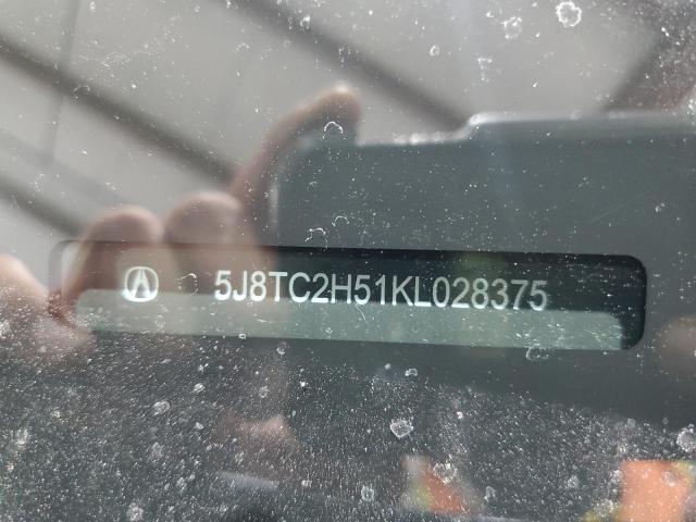 5J8TC2H51KL028375 - 2019 ACURA RDX TECHNOLOGY ნაცრისფერი ფოტო 13