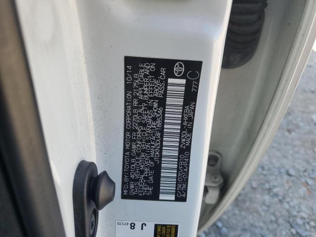 JTDKN3DU4F1885346 - 2015 TOYOTA PRIUS WHITE photo 12