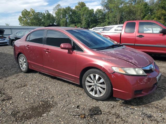 2HGFA1F81AH504565 - 2010 HONDA CIVIC EX RED photo 4