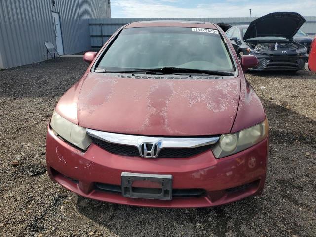2HGFA1F81AH504565 - 2010 HONDA CIVIC EX RED photo 5